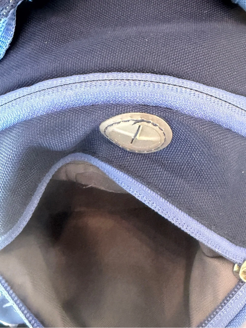 Pottery Barn Kids Navy Blue Sharks Boys Small Mackenzie Backpack “BGN” Initials